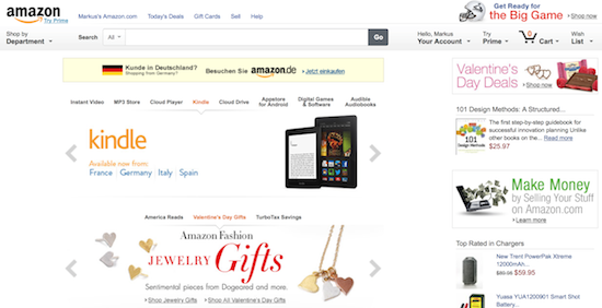 Amazon Homepage